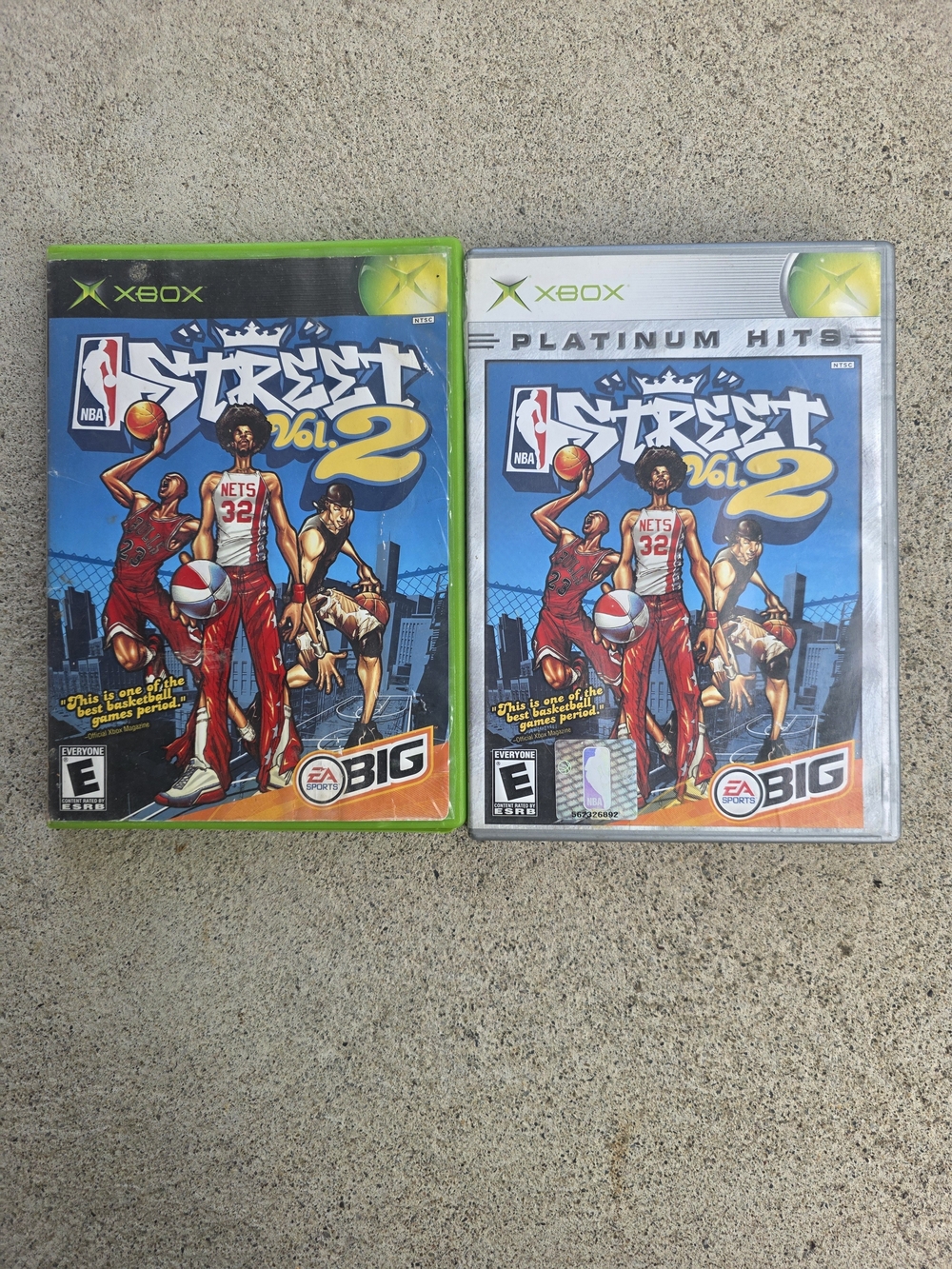 NBA Street Vol. 2 Video Game - Green & Silver Cases